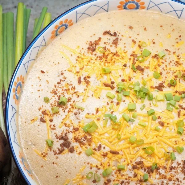 Loaded Potato Soup Vegan Recipe
