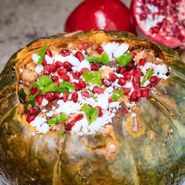 Holiday Stuffed Pumpkin Vegan Recipe
